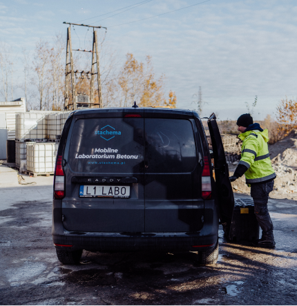 Mobilne laboratorium betonu